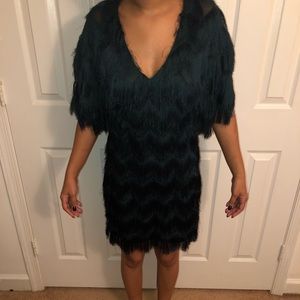 Green Fringe Dress